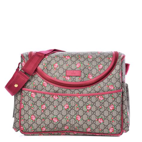 gucci diaper bag rose|authentic gucci diaper bag.